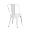 Set 4 sedie industrial metallo bianco cucina soggiorno bar