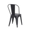 Set 4 sedie industrial metallo nero cucina soggiorno bar