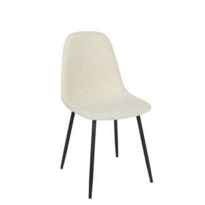 Zoom Set Da 4 sedie New Lena Tessuto Corda Gambe Nere Per Soggiorno, Cucina E Arredo Bar