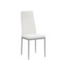 Set 4 sedie Queen Kit All bianca similpelle moderne cucina bar