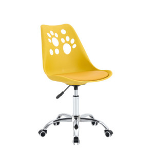 Zoom Set Da 4 sedie Samira In Polipropile Ambrato Con Cuscino Per Soggiorno, Cucina E Arredo Bar