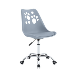 Set 4 sedie Samira grigio polipropilene con cuscino moderne