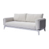 Salotto Nantes Alluminio Bianco E Corda Wicker Moia