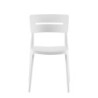Set 4 sedie Bella bianco polipropilene moderne cucina soggiorno
