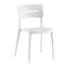 Set 4 sedie Bella bianco polipropilene moderne cucina soggiorno