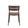 Set 4 sedie Bella bronzo polipropilene moderne per cucina e bar