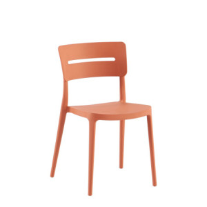 Zoom Set Da 4 sedie Bella Rosso Acero In Polipropilene Per Soggiorno, Cucina E Arredo Bar