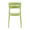 Set 4 sedie Bella verde polipropilene moderne cucina soggiorno