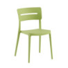 Set 4 sedie Bella verde polipropilene moderne cucina soggiorno