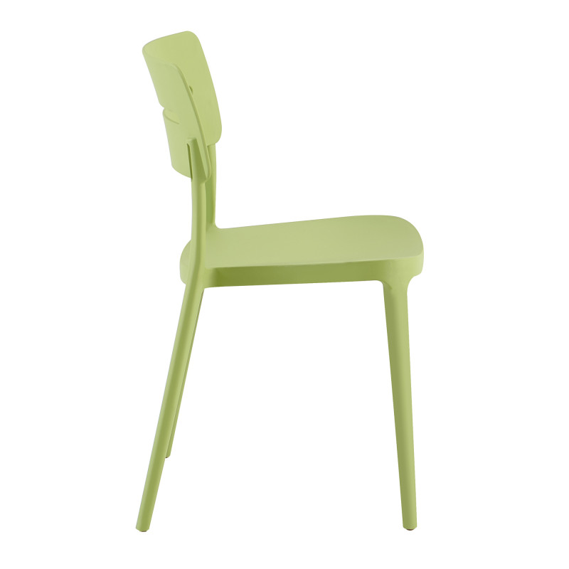 Set 4 sedie Bella verde polipropilene moderne cucina soggiorno