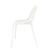 Set 4 sedie Braga 2 polipropilene bianco moderne per cucina e bar