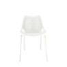 Set 4 sedie Braga 2 polipropilene bianco moderne per cucina e bar