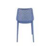 Set 4 sedie Braga 2 polipropilene blu moderne cucina soggiorno