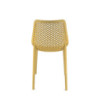 Set 4 sedie Braga 2 senape polipropilene moderne cucina bar