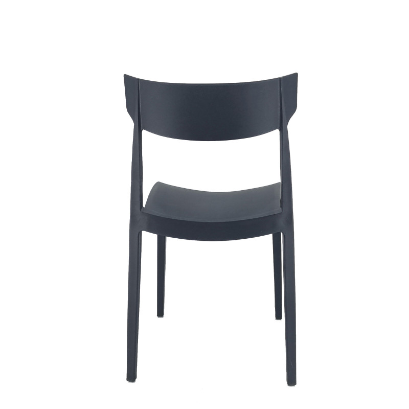 Set 4 sedie Cordoba antracite polipropilene moderne cucina bar