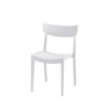 Set 4 sedie Cordoba bianca polipropilene moderne cucina bar
