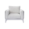 Salotto Nantes Alluminio Bianco E Corda Wicker Moia