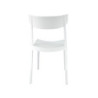 Set 4 sedie Cordoba bianca polipropilene moderne cucina bar