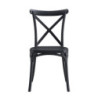 Set 4 sedie Cross polipropilene antracite moderne impilabili