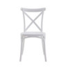 Set 4 sedie Cross polipropilene bianca moderne cucina soggiorno