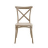 Set 4 sedie Cross polipropilene tortora moderne cucina soggiorno