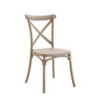 Set 4 sedie Cross polipropilene tortora moderne cucina soggiorno