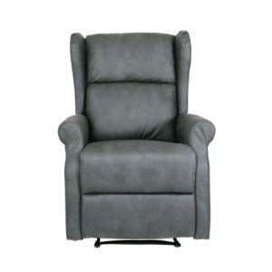 Zoom Poltrona Relax Bergere Arlette A Nabuk Grigi Ignif