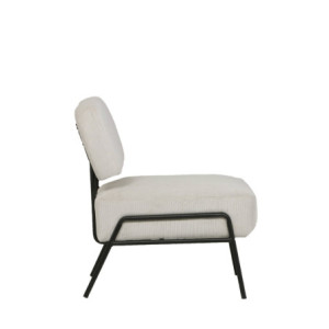 Poltrona Morgana tessuto millerighe tortora classica elegante