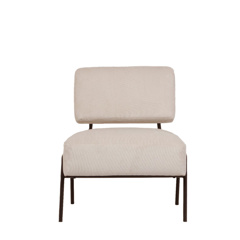 Poltrona Morgana tessuto millerighe tortora classica elegante