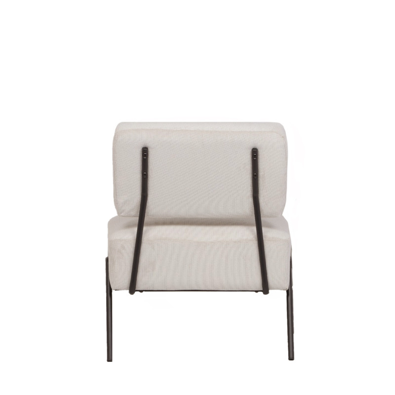 Poltrona Morgana tessuto millerighe tortora classica elegante