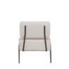 Poltrona Morgana tessuto millerighe tortora classica elegante