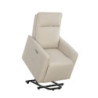 Poltrona relax Carlotta D USB tessuto safari moderna motorizzata