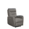 Poltrona relax Giuditta recliner elettrica fango moderna comfort