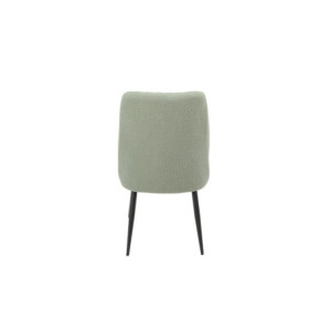 Zoom Set Da 4 sedie Mindi Boucle' Verde Salvia Gambe Nere