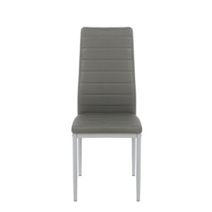 Set 6 sedie Queen Kit all cenere similpelle moderne casa