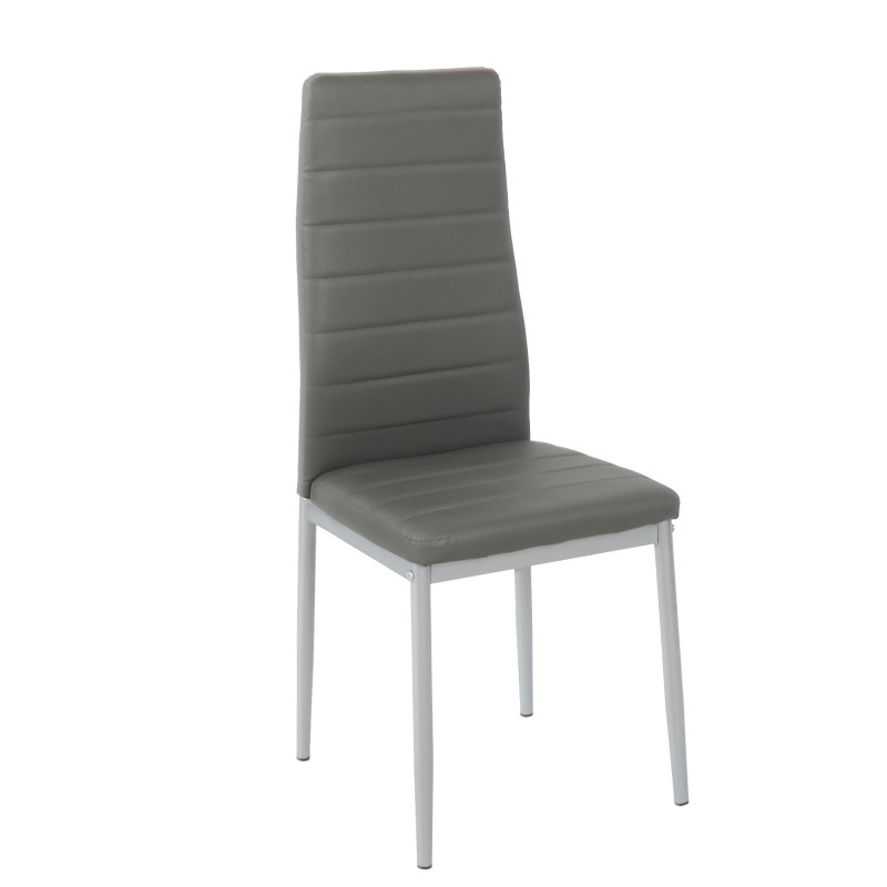 Set 6 sedie Queen Kit all cenere similpelle moderne casa