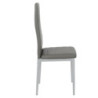Set 6 sedie Queen Kit all cenere similpelle moderne casa
