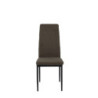 Set 6 sedie Queen Kit millerighe cenere gambe nere moderne casa