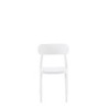 Set 4 sedie Celine bianche polipropilene moderne leggere resistenti