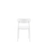 Set 4 sedie Celine bianche polipropilene moderne leggere resistenti