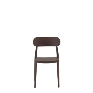 Set 4 sedie Celine bronzo polipropilene moderne leggere resistenti