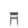 Set 4 sedie Celine nere polipropilene moderne leggere resistenti