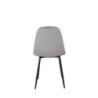 Set 4 sedie New Lena velluto grigio gambe nere moderne