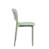 Set 4 sedie Ariel polipropilene verde militare moderne resistenti