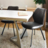 Set 4 sedie New Flamingo grigio meccanico imbottite moderne
