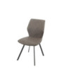 Set 4 sedie New Flamingo tortora meccanico imbottite moderne