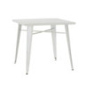 Tavolo Tucson metallo bianco anticato fisso stile industriale