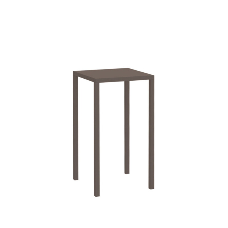 Tavolo Tetris 60x60 h110 bronzo fisso moderno per cucina e bar