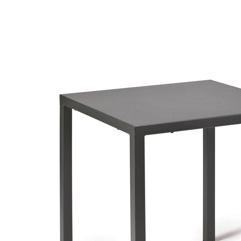 Tavolo Tetris 60x60 h110 grigio antico fisso moderno casa
