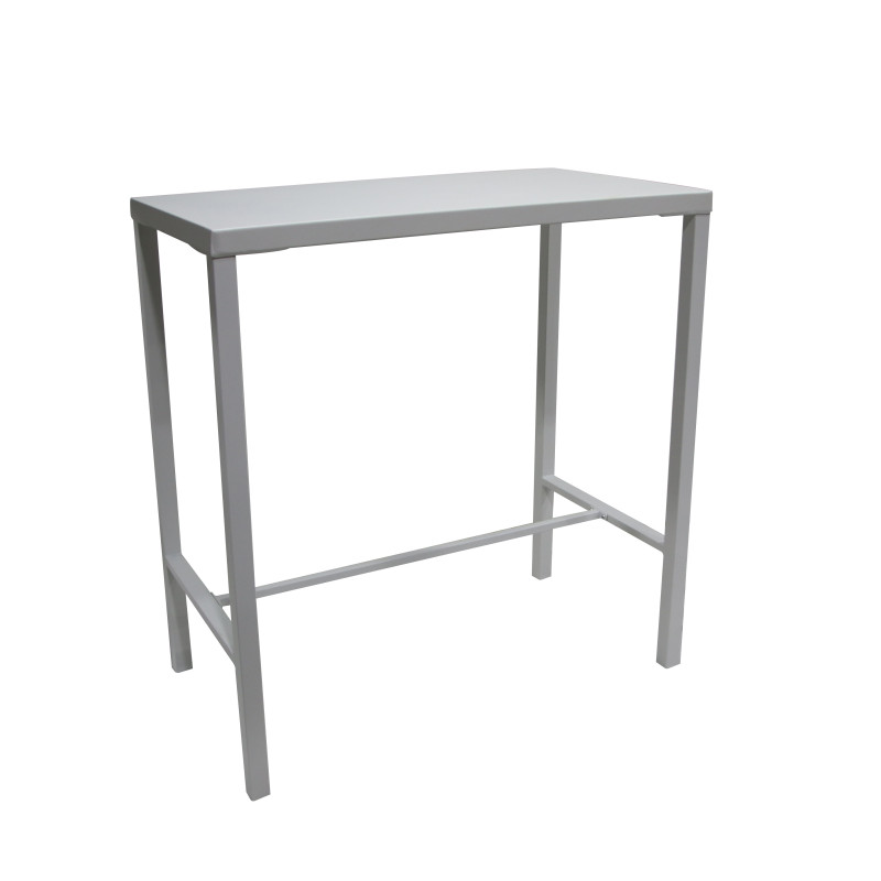 Tavolo Utility 105x60 h110 bianco fisso moderno per cucina